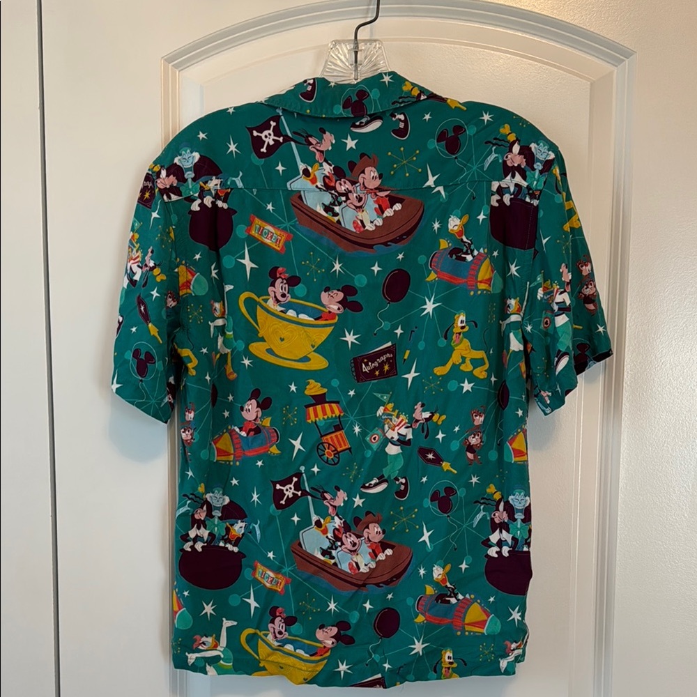 Disney button down teal small - Picture 3 of 3